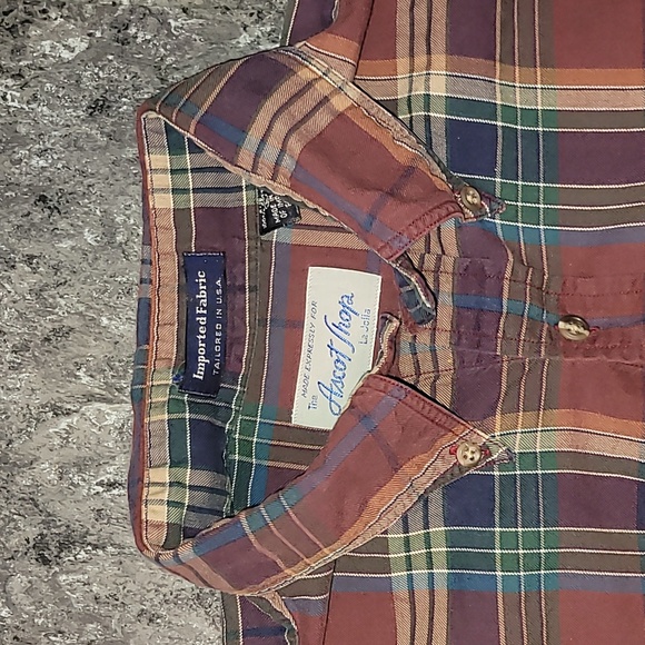 Made in USA. The Ascot Shop, La Jolla. 💯 Cotton button- up.  Women's size Large - Picture 6 of 14